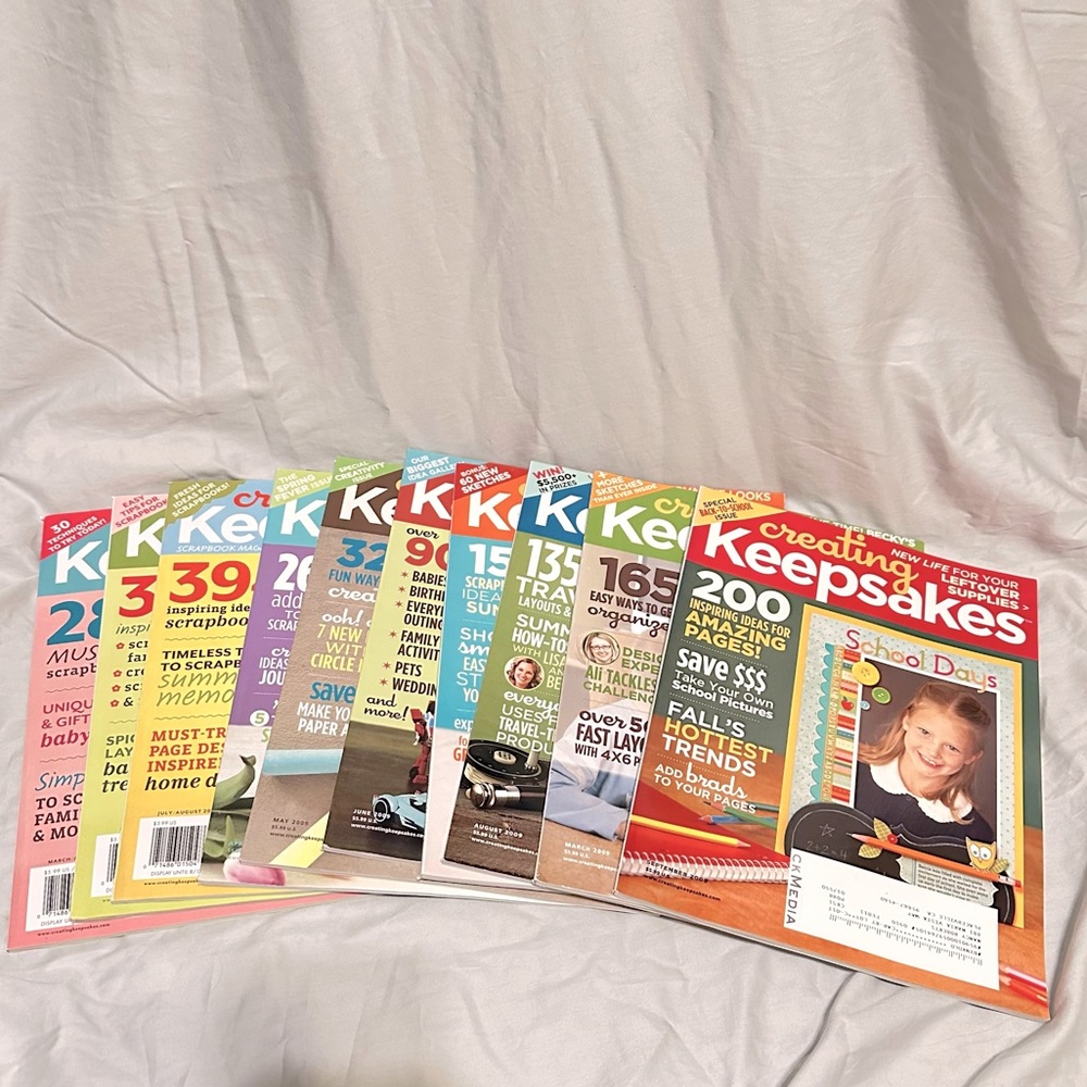 Set of 10 Creating Keepsake Magazines 2009-2012 Cards Scrapbooks Paper Crafts S2